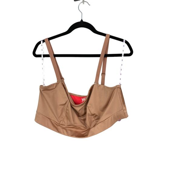 Yitty 2 Pc Set Womens 2X Headliner Shaping High Waist Legging +Bra Brown Sugar - Picture 6 of 10